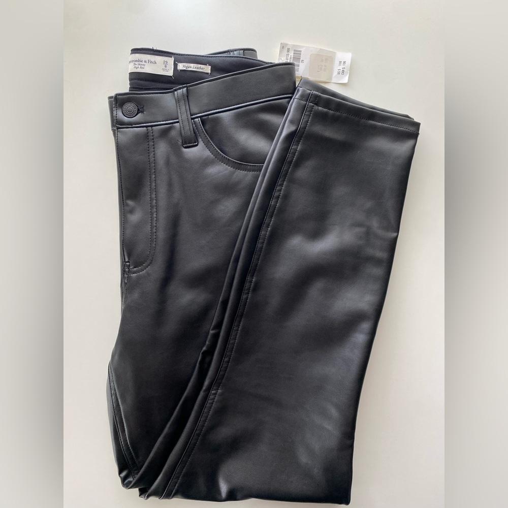 Abercrombie Vegan Leather Skinny Pant